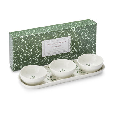 Sophie Conran Mistletoe 3 Piece Bowl & Tray Set